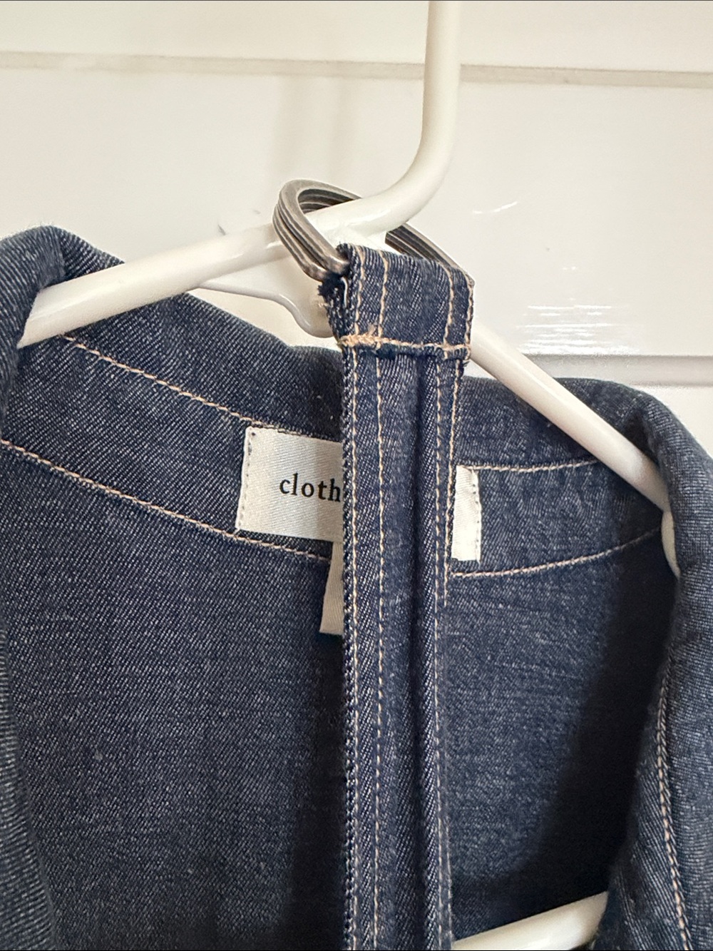 cloth & stone Long Denim Button-Front Maxi Dress - Indigo Blue - Picture 3 of 3
